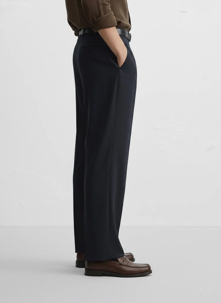 Midnight Tailored Wide-Leg Trousers