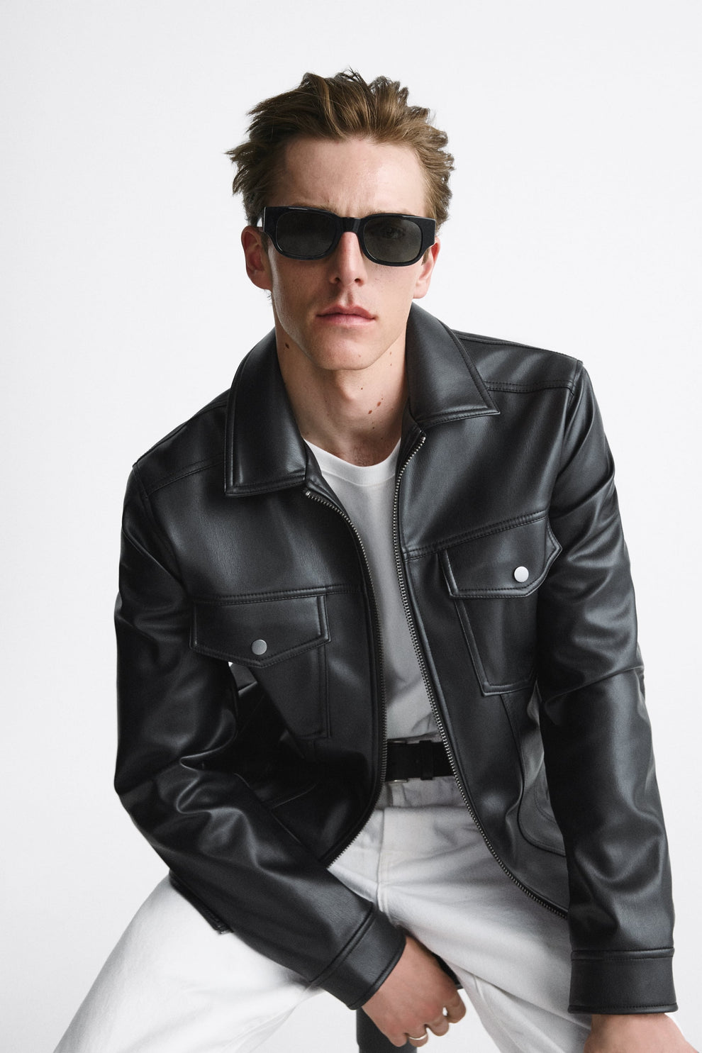 Luxe leather jacket