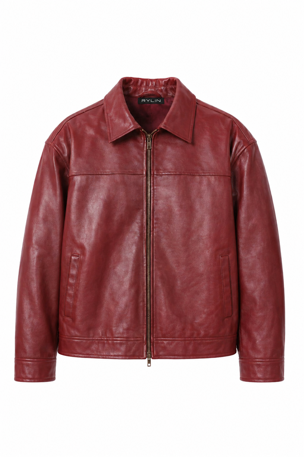 BOXY FIT LEATHER JACKET