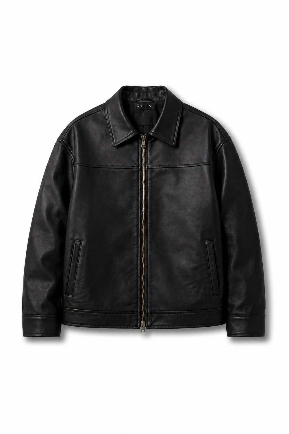 BOXY FIT LEATHER JACKET