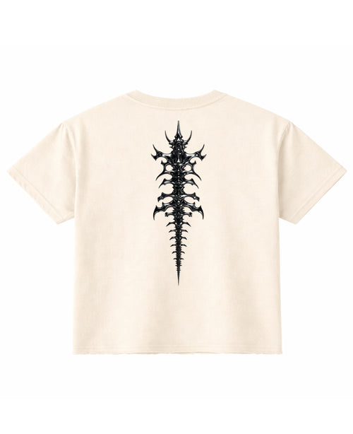 Off White Boxy Fit T-shirt Back Design