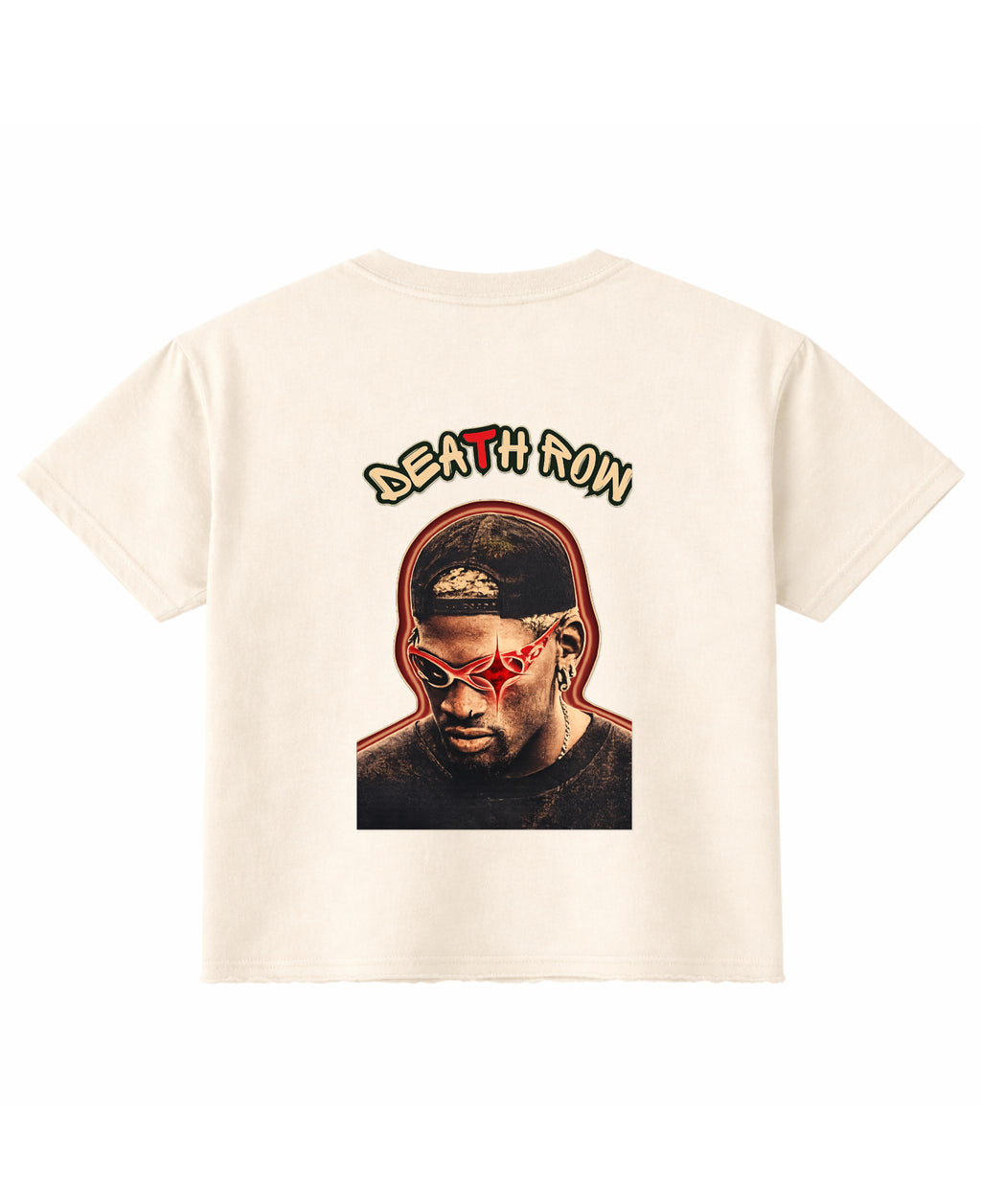 Off White Boxy Fit T-shirt Back Design
