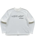 Off-white waffle knit oversized full-sleeve Front Design