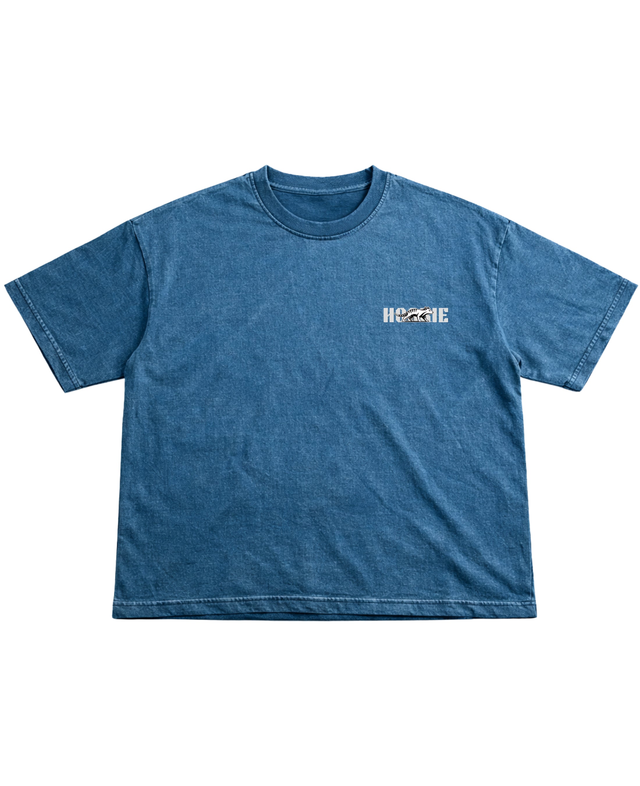 Denim Wash Boxy Fit T-shirt Front Design