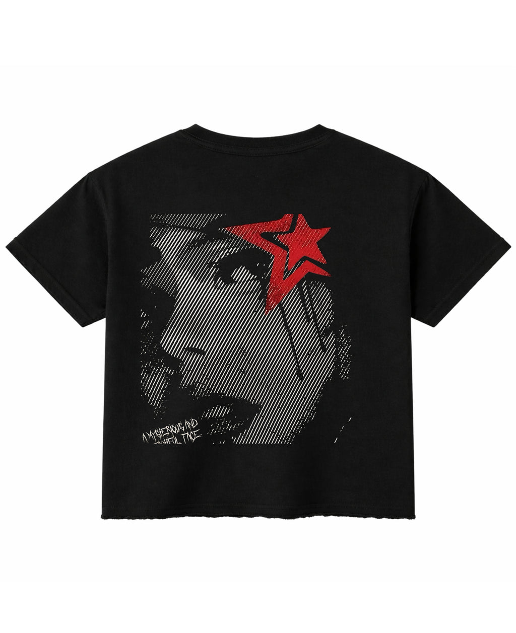 Black Boxy Fit T-shirt Back Design