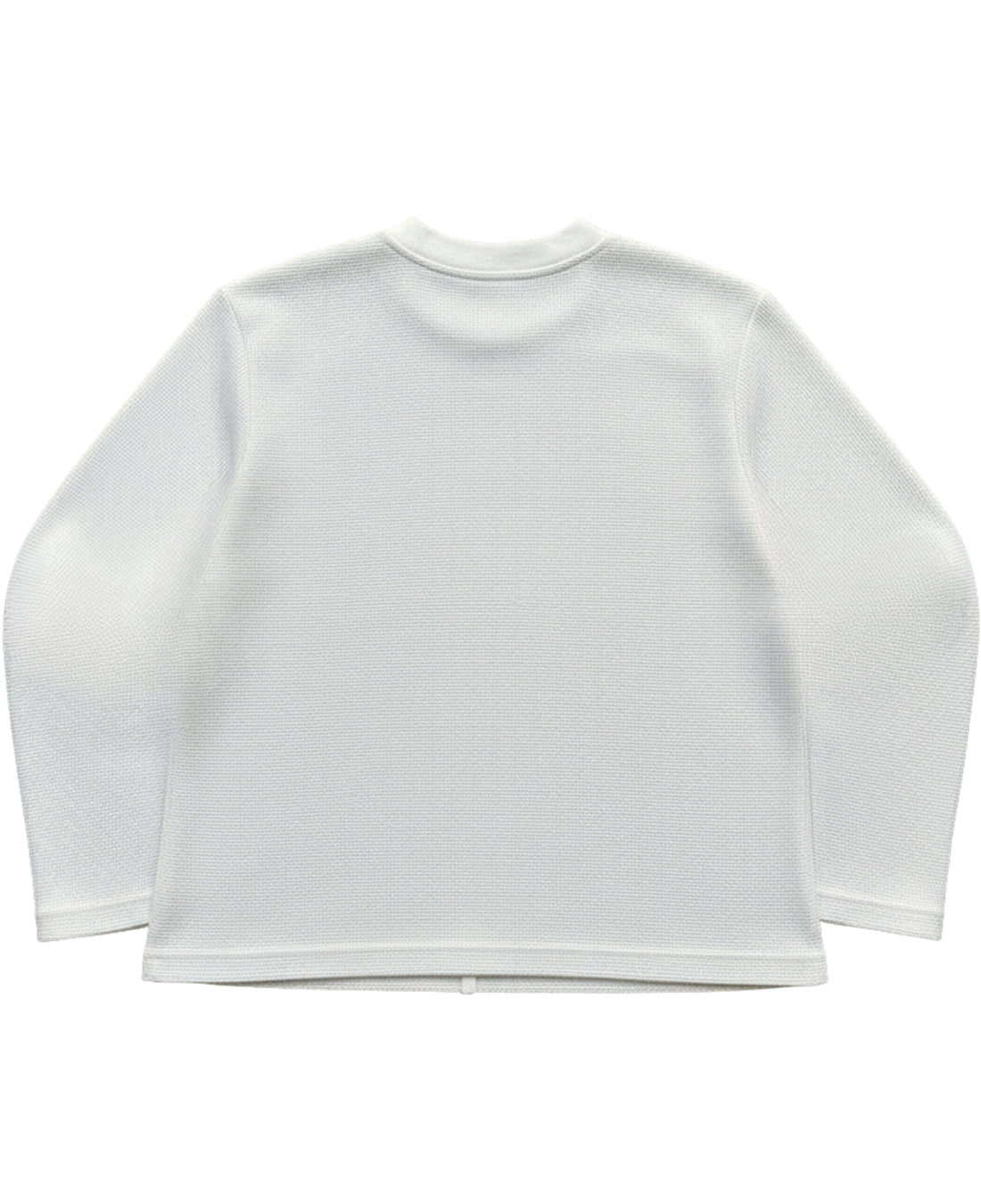 Off-white waffle knit oversized full-sleeve Front Design