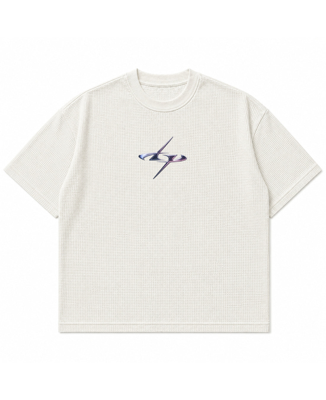 Off-white waffle boxy fit Front Design